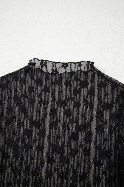 Becca Sheer Floral Lace Top