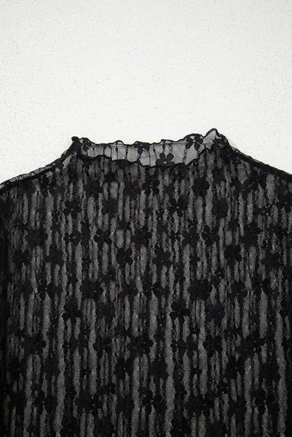 Becca Sheer Floral Lace Top