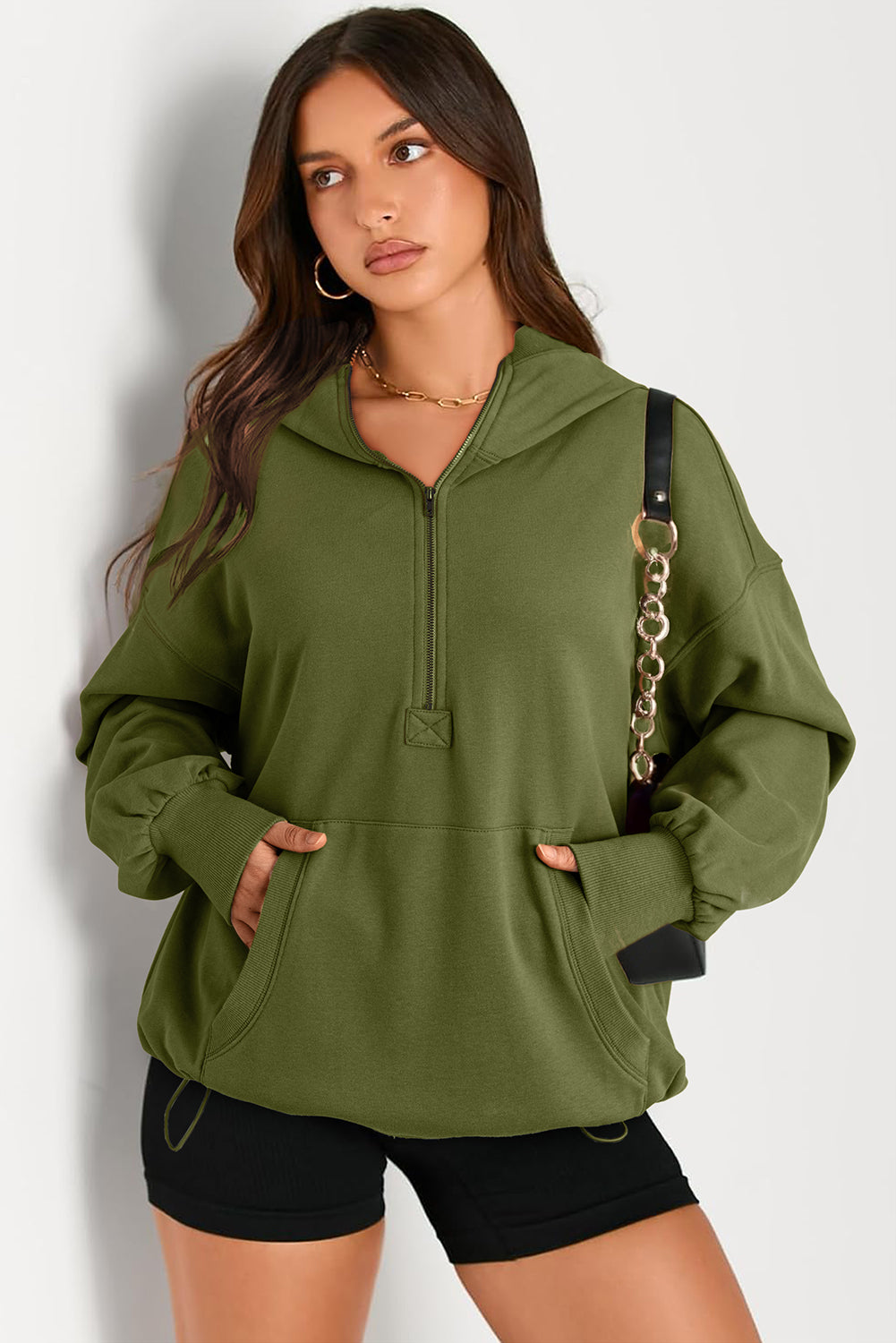 Tula Half Zip Oversized Hoodie