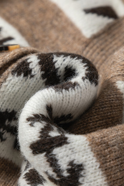 Anna Geometric Cardigan