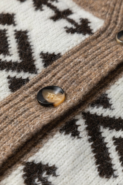 Anna Geometric Cardigan
