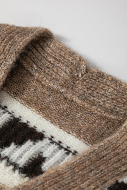 Anna Geometric Cardigan