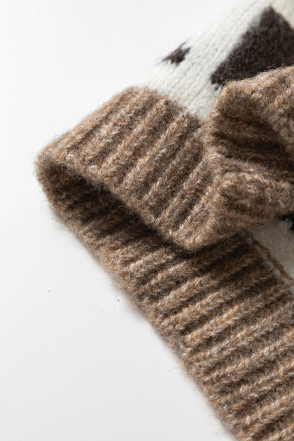 Anna Geometric Cardigan