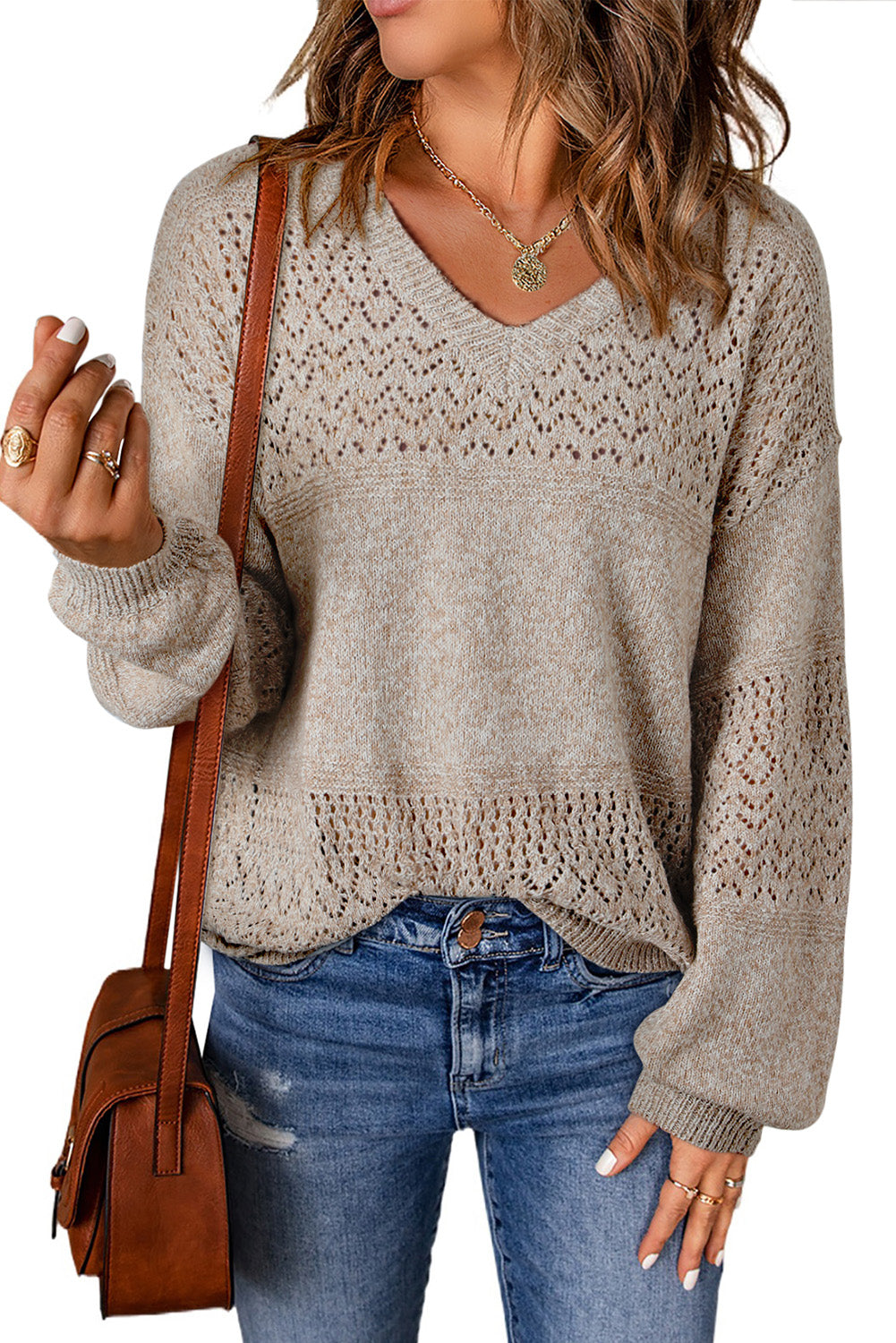 Sarah Eyelet Sweater
