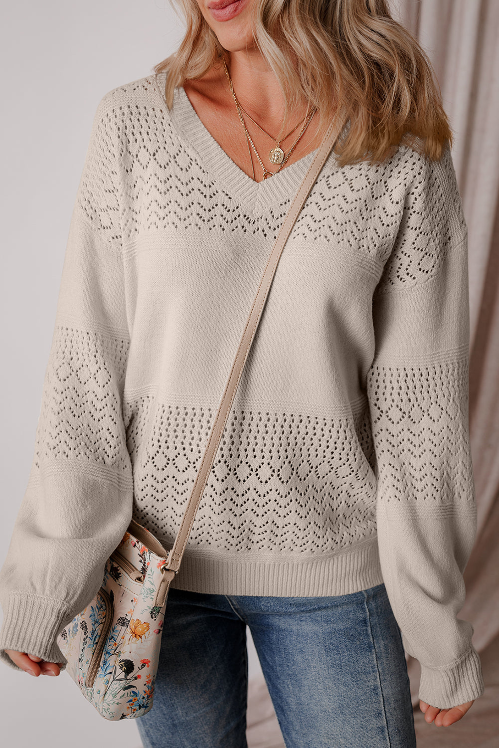 Sarah Eyelet Sweater