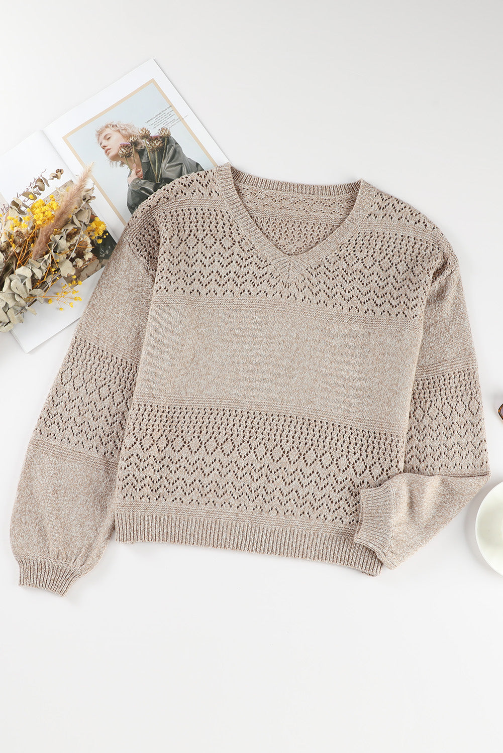Sarah Eyelet Sweater