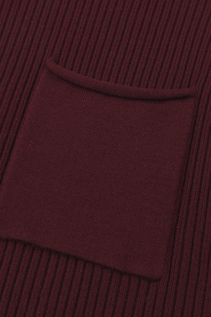 Delia Short Sleeve Sweater - Red