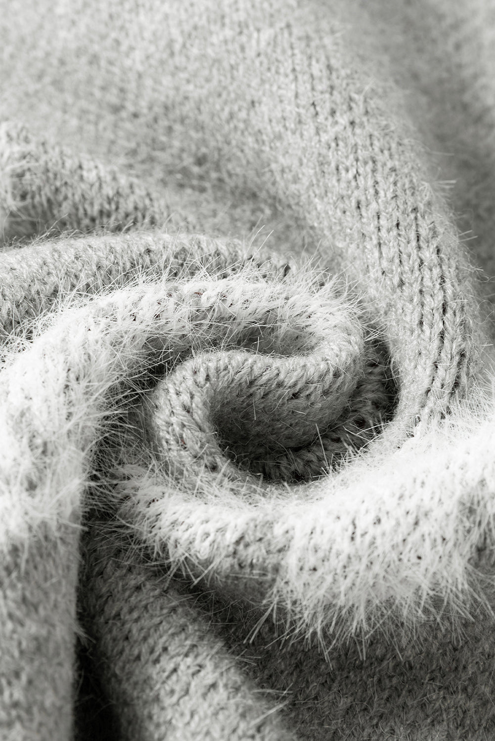 Jensen Floral Zip-Up Sweater - Grey