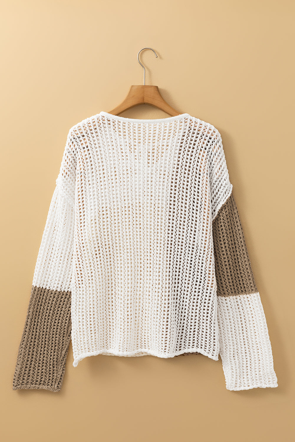 Colorblock Crochet Sweater