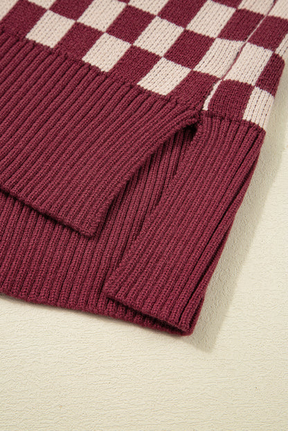 Ruby Checkboard Sweater