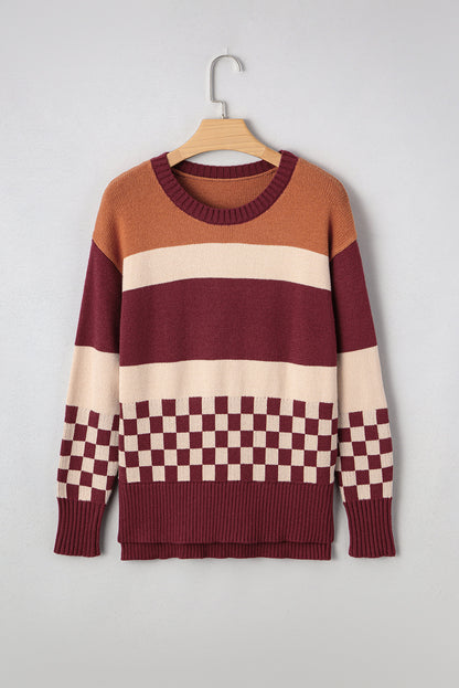 Ruby Checkboard Sweater