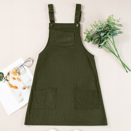 Quinn Corduroy Overall Dress
