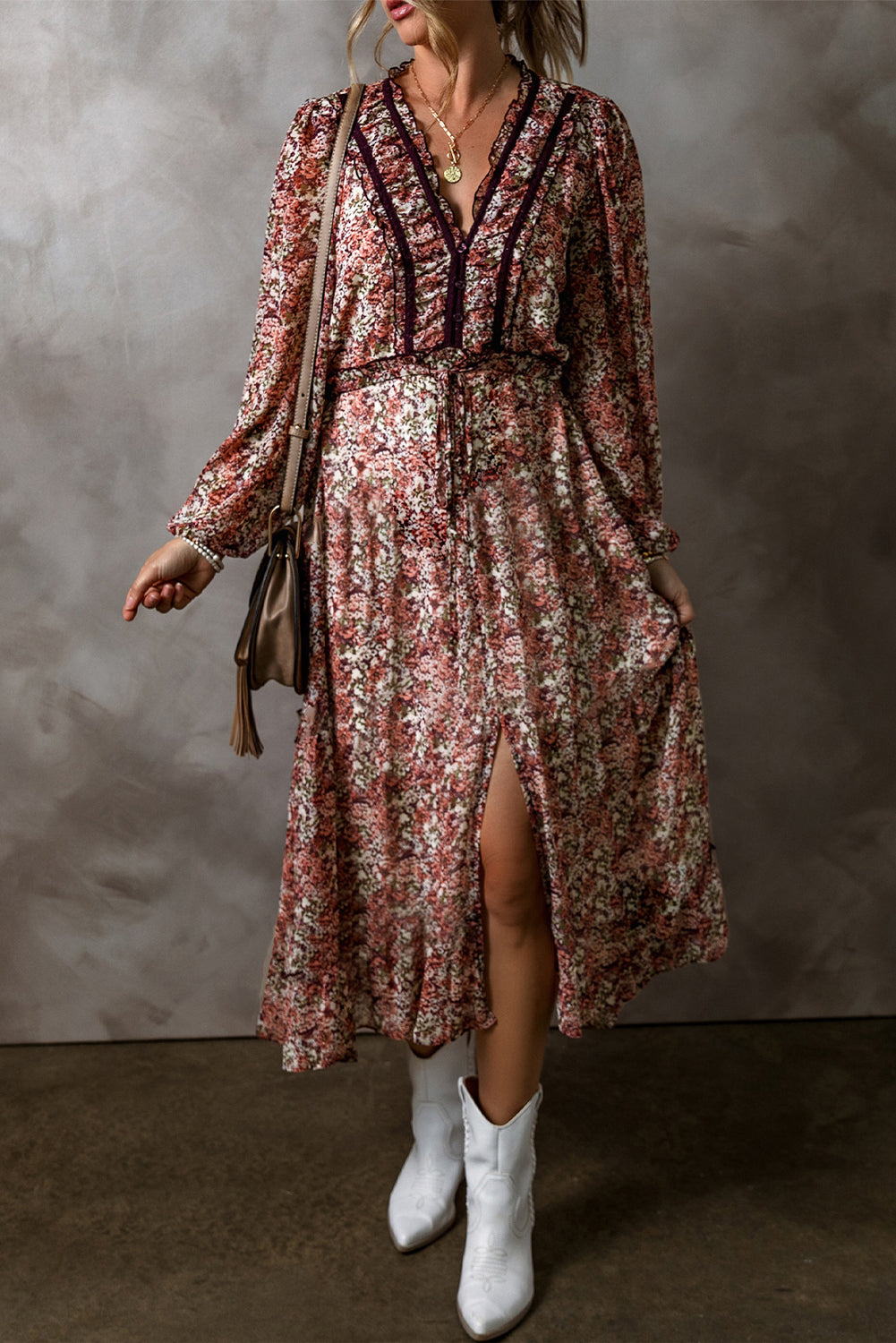 Jane Floral Midi Dress