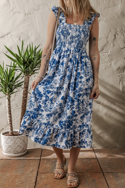 Aruba Smocked Floral Dress