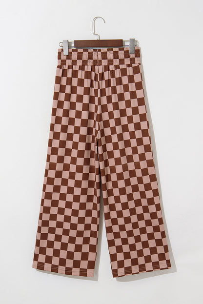 Amber Checkerboard Crop Pants