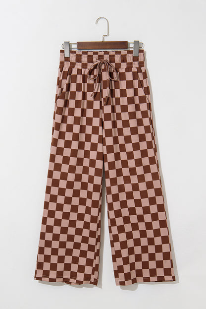 Amber Checkerboard Crop Pants