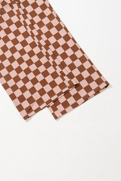Amber Checkerboard Crop Pants