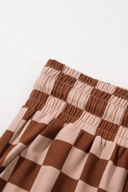 Amber Checkerboard Crop Pants