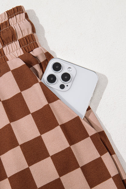 Amber Checkerboard Crop Pants