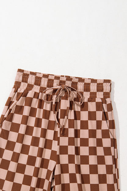 Amber Checkerboard Crop Pants
