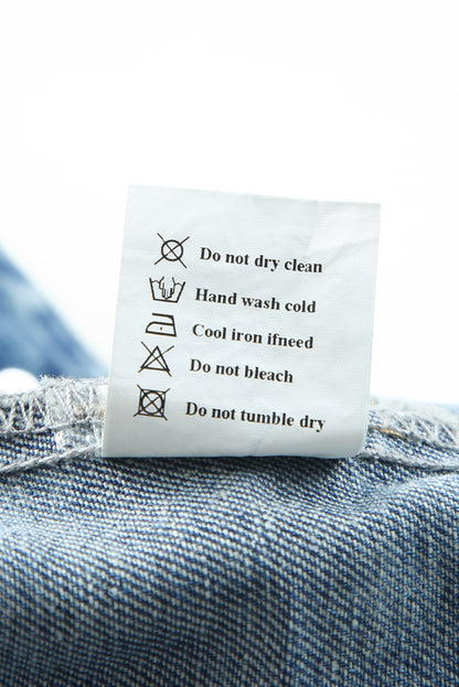 Arabella Aztec Frayed Denim Jacket