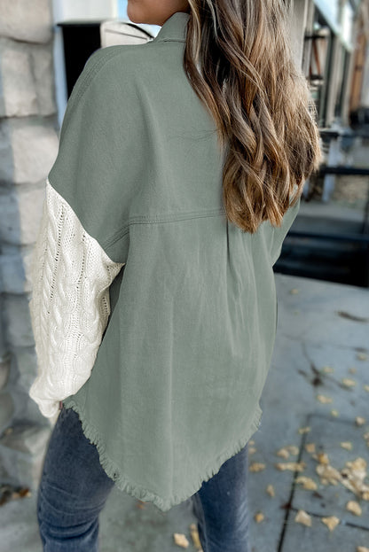 Thea Army Oversized Shacket