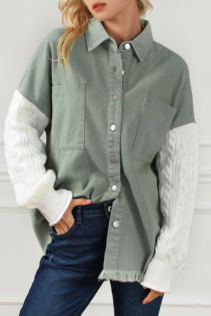 Thea Army Oversized Shacket