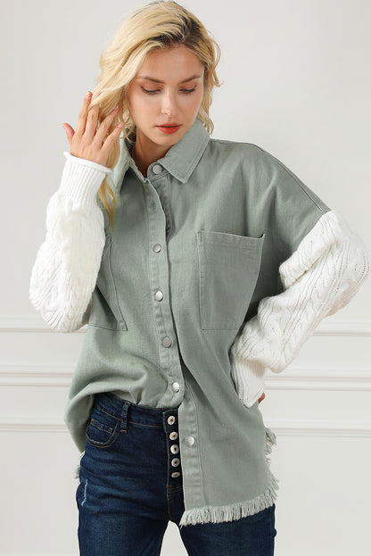 Thea Army Oversized Shacket