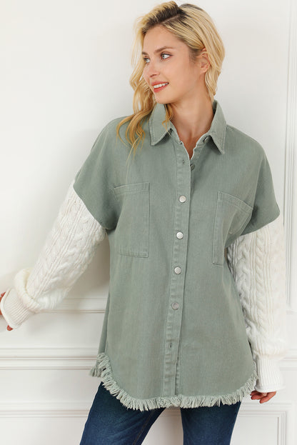 Thea Army Oversized Shacket