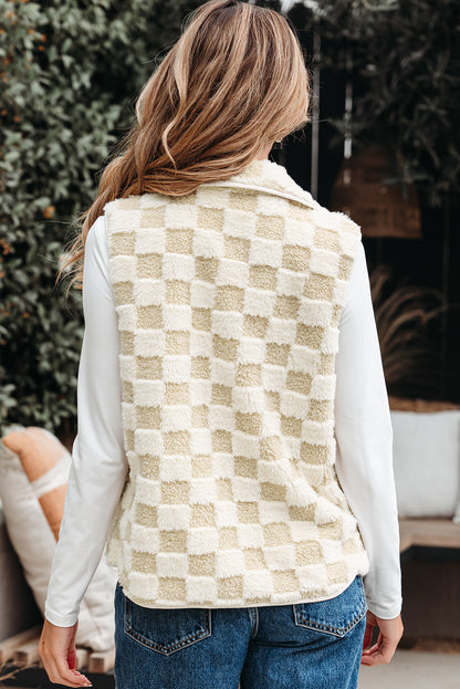 Chase Checkerboard Sherpa Vest