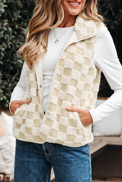 Chase Checkerboard Sherpa Vest
