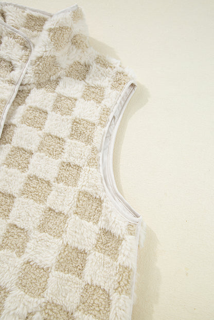 Chase Checkerboard Sherpa Vest