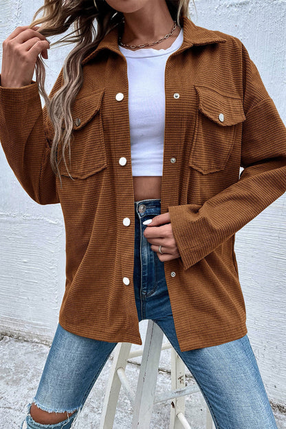 Audra Textured Shacket