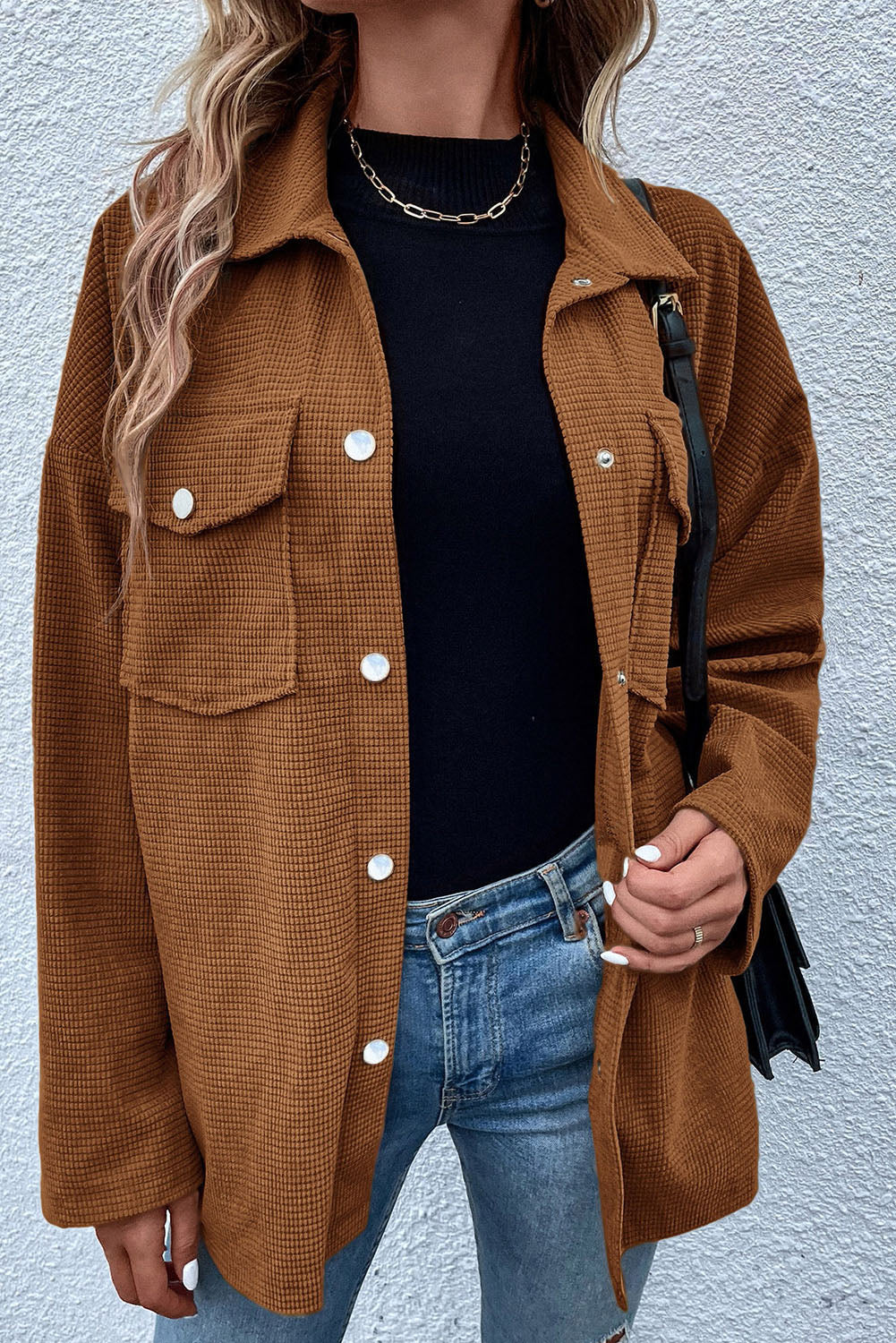 Audra Textured Shacket