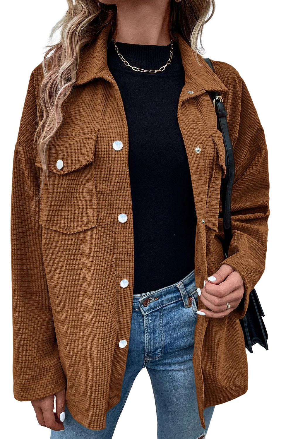Audra Textured Shacket