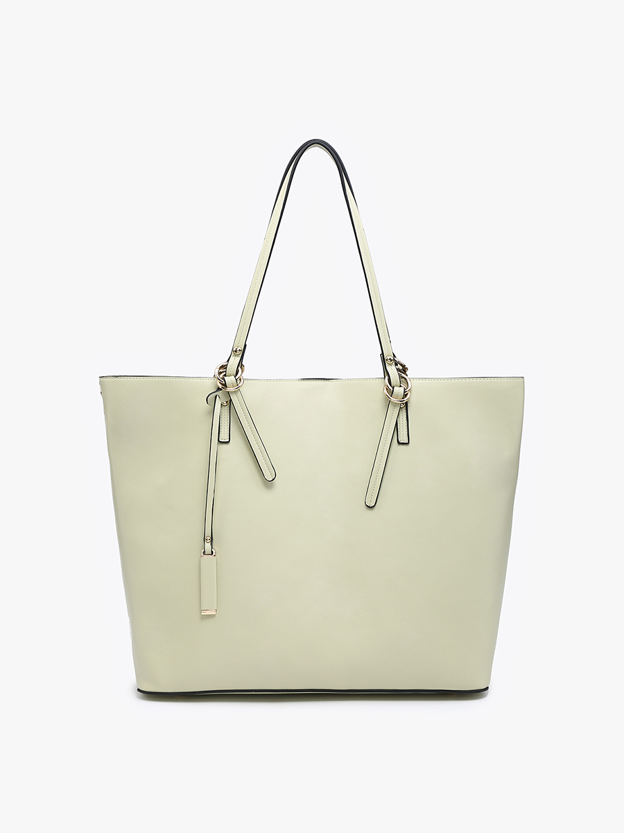 Iris Soft Vegan Leather Tote - Sage