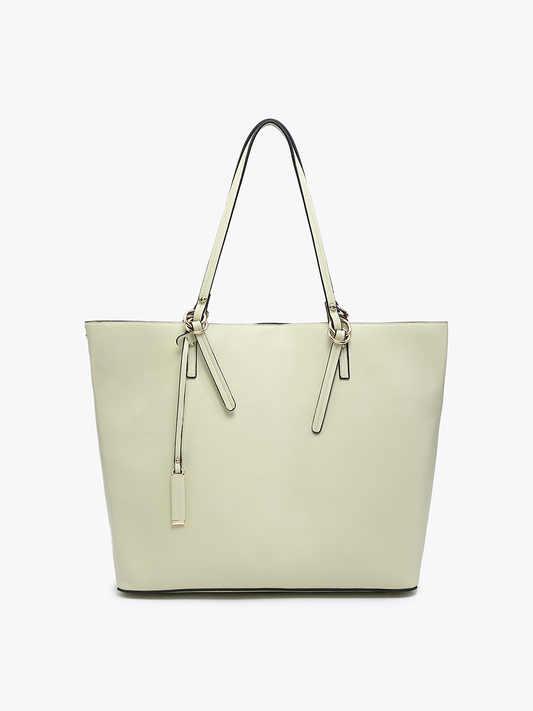 Iris Soft Vegan Leather Tote - Sage
