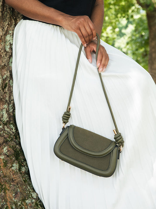 Marina Suede Crossbody Bag