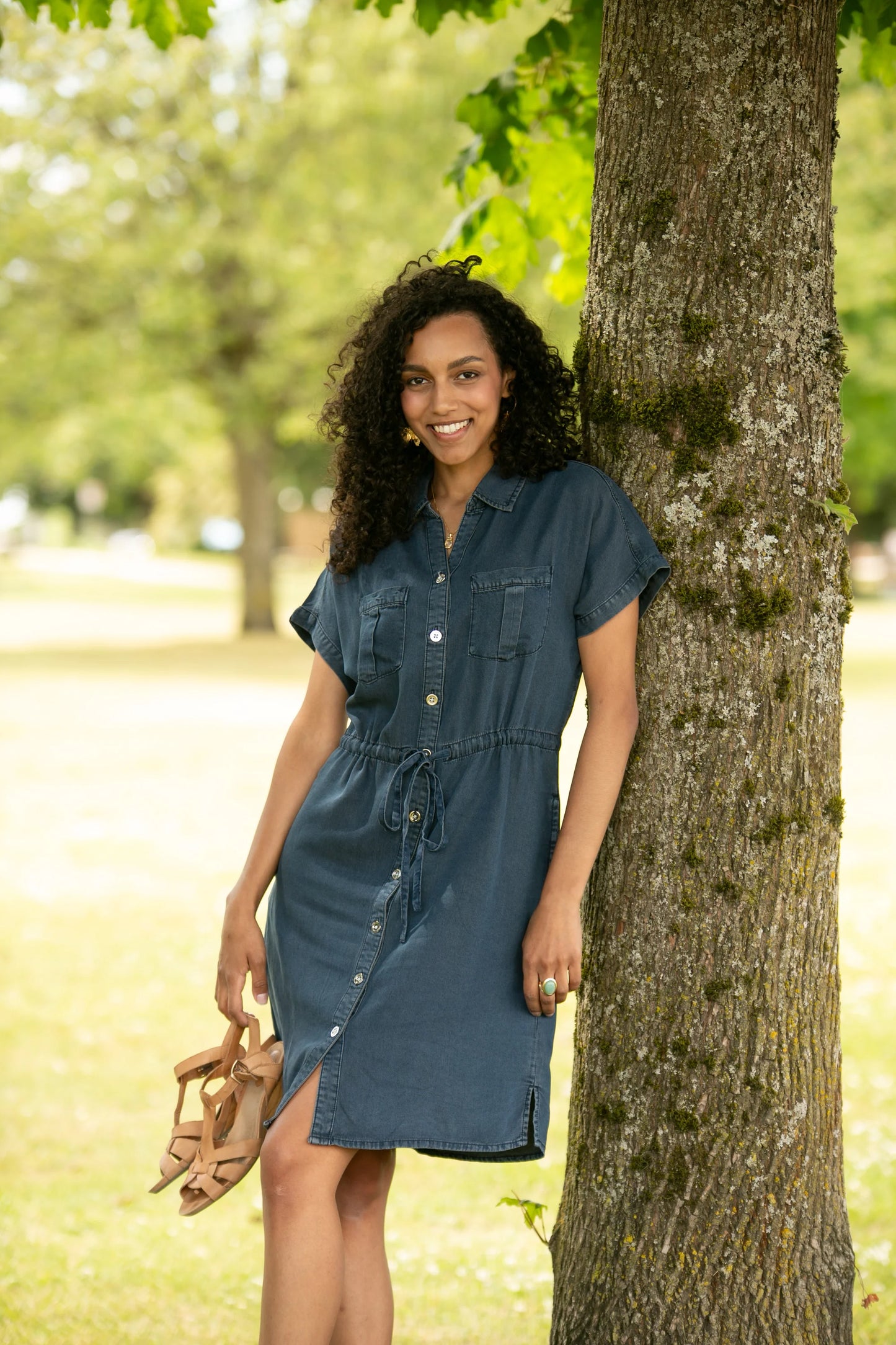Hallie Denim Shirt Dress