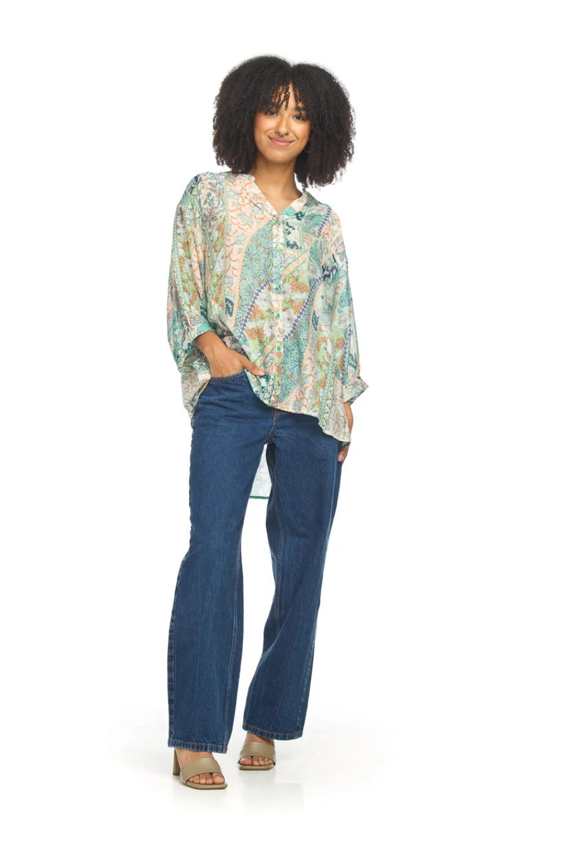 Spring Forward Button Tunic