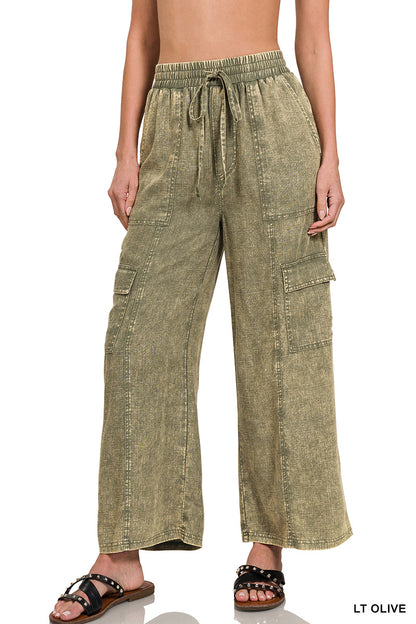Clara Linen Cargo Pants