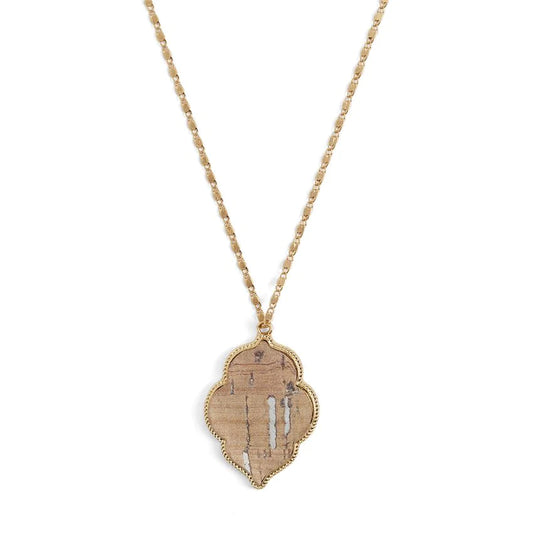 Cork Crest Necklace