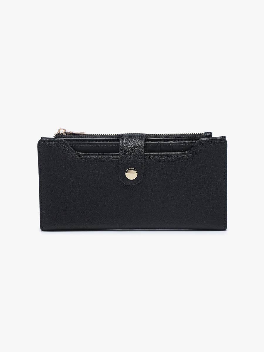 Violet RFID Fold-Out Wallet - Cotton