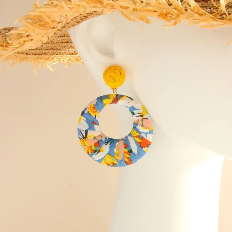 Greta Earrings - Blue