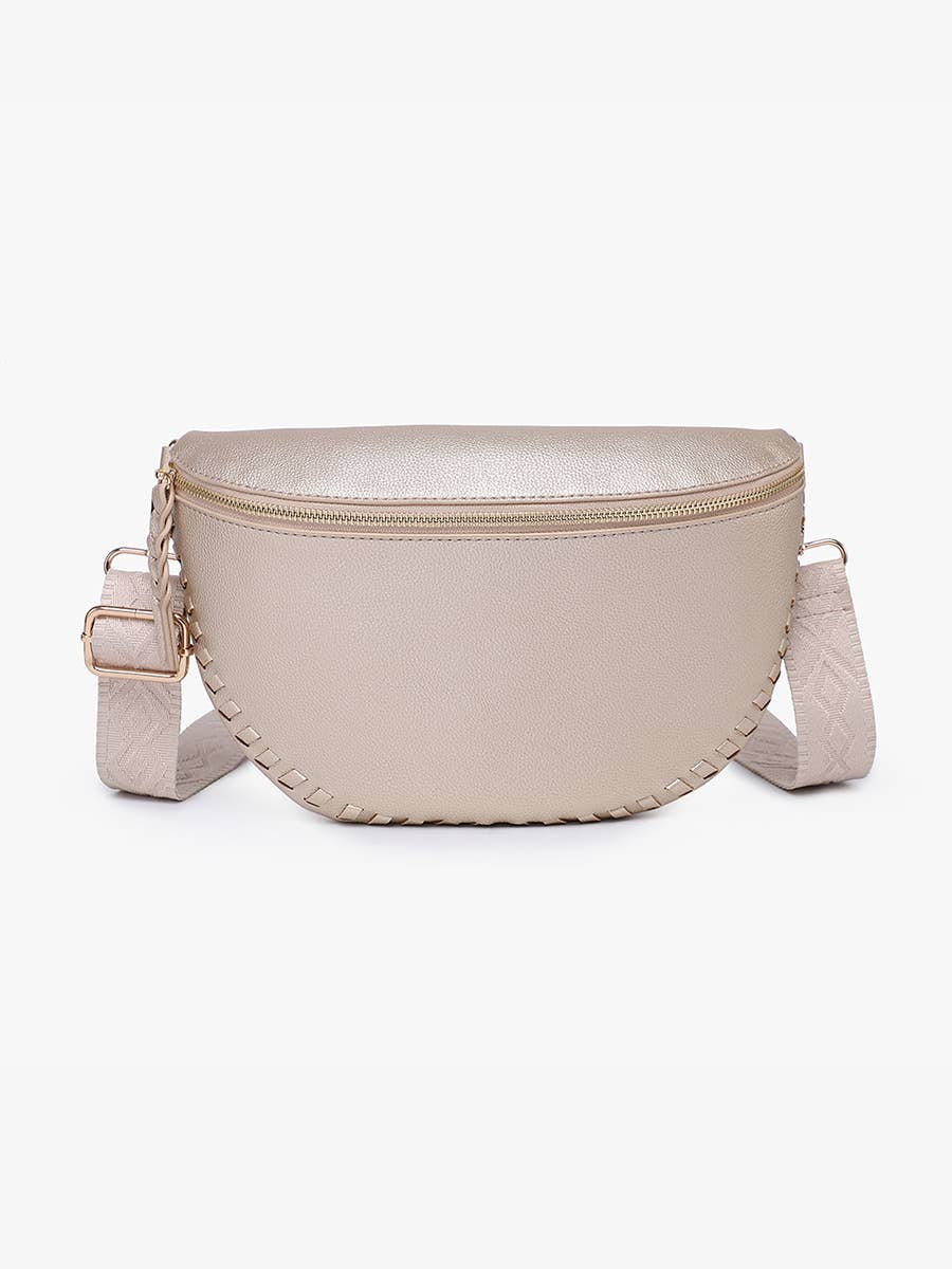 Janae Whipstitch Sling Bag - Blue