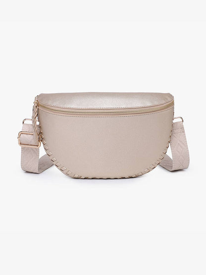 Janae Whipstitch Sling Bag - Blue
