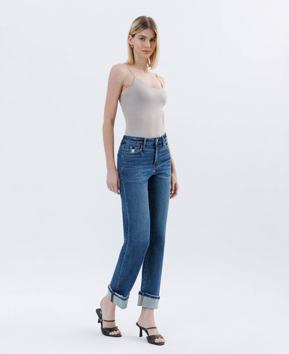 Nico Cuffed Straight Leg Jeans
