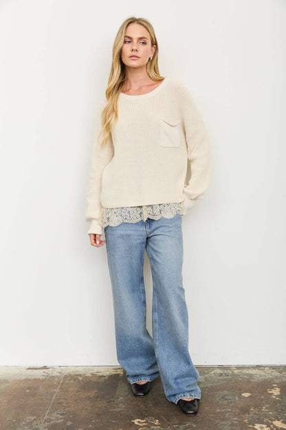 Xena Knit Pocket Sweater