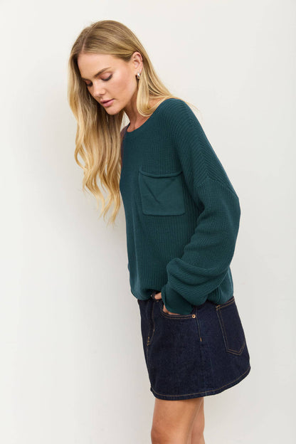 Xena Knit Pocket Sweater