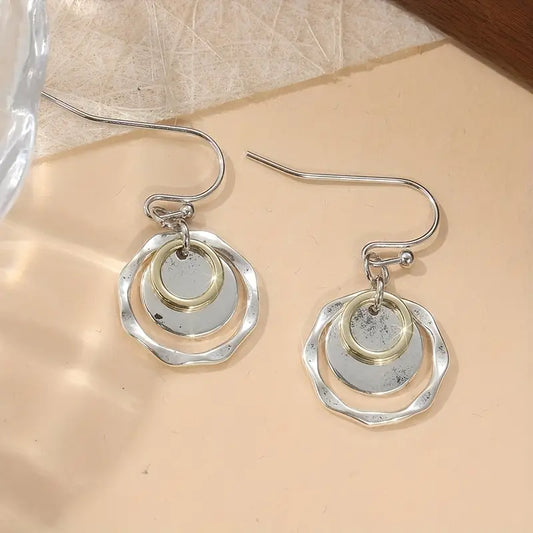Vintage Mixed Metal Earrings